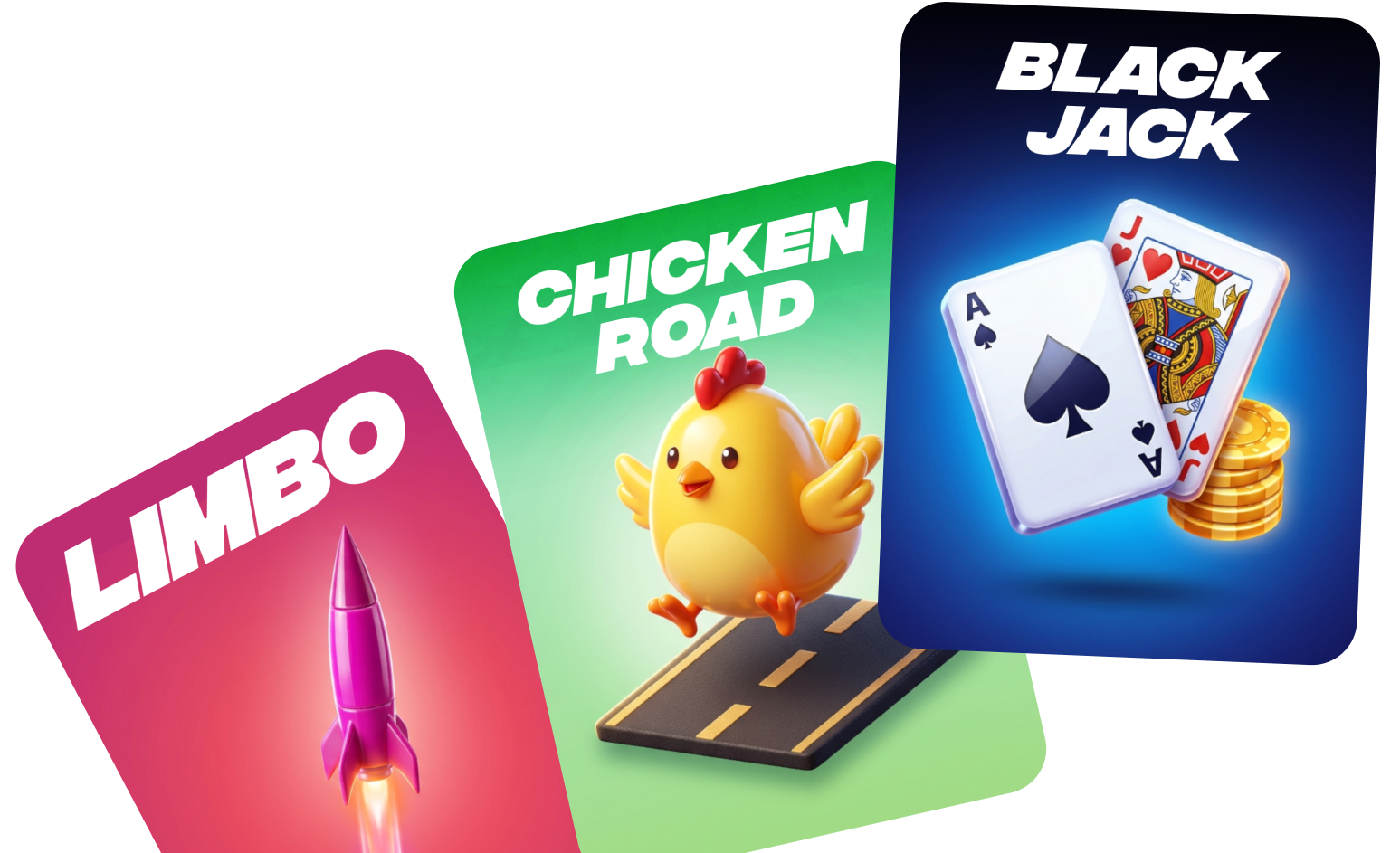 LIMBO, CHICKEN ROAD, BLACKJACK